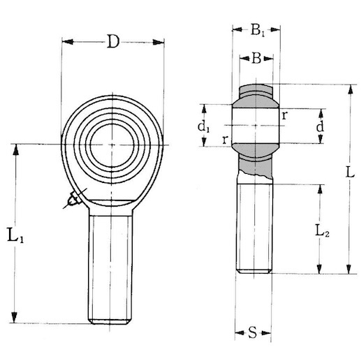 Rod End Bearing: Structure, Applications, and Common Models | ISK BEARINGS