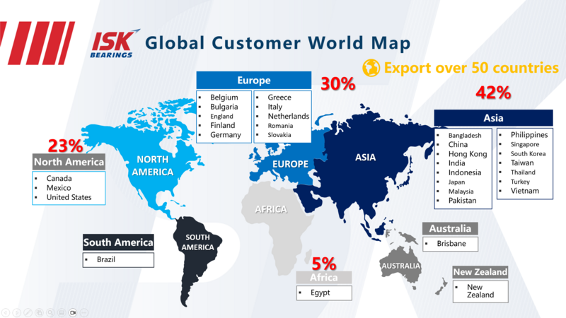 exported to over 50 countries