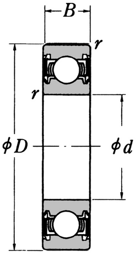 6805-2RS Bearing Dimensions 25mm X 37mm X 7mm | ISK BEARINGS